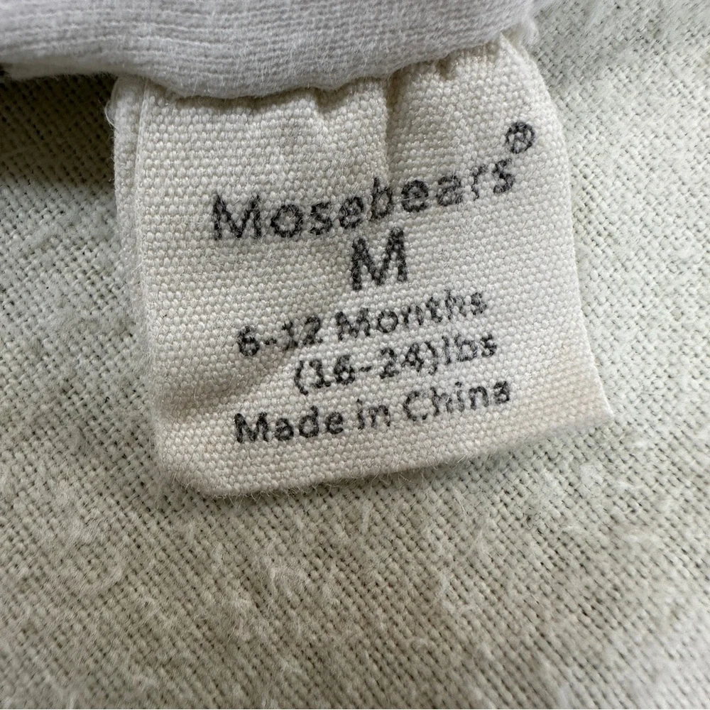 Mosebears Sleeveless Baby Sleep Sack with Moon and Star Print Sz M 6-12M